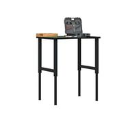 vidaXL Établi brun foncé 80x60x(71,5-98) cm Chêne massif