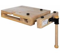 Établi mobile avec étau 360 x 300 mm - plateau bois et poignée de transport