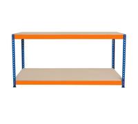 S-Rax Établi à 2 niveaux - 180cm x 60cm x 90cm