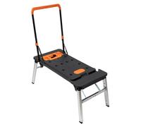 Établi pliable multifonction, plateforme mobile et tabouret électrique, capacité de charge de 250 kg, chariot roulant robuste pour atelier et construction