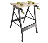 RYOBI - Etabli pliable table bambou 605 x 625 x 755 mm - 6 kg - Livré avec 4 mors et 1 e service - RWB01