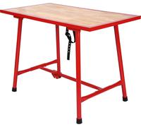 Établi pliable Table d’atelier Pliante Surface de montage 120x62,5 cm Table de travail Bois