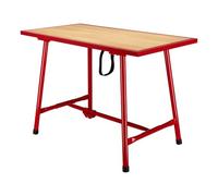 Établi pliable Table d’atelier Pliante Surface de montage 120x62,5 cm Table de travail Bois
