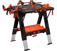 Etabli pliant avec étaux & chevalet de sciage jusqu'à 454kg, 79x63,5x89cm
