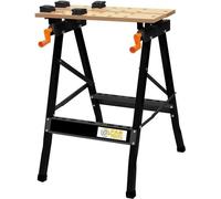 Établi Pliant Bois et Métal FARTOOLS ONE, Capacité 100 kg, Hauteur 83 cm, Réglable