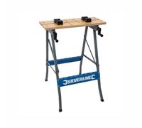 Silverline Tools Établi pliant TB01 – 100 kg – Bleu – Taille G