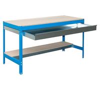 Etabli Simonwork Bt0 Box 1200 Bleu/bois Bleu/bois 842x1210x760 - Simonrack