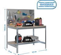 Etabli Simonwork Bt2 1200 Galva/bois Galva/bois 1445x1210x610 - Simonrack