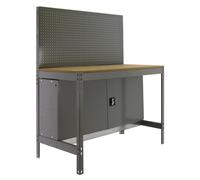 Etabli Simonwork Bt2 Cabinet 1200 Gris/bois Gris/bois 1445x1210x610 - Simonrack