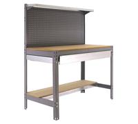 Etabli Simonwork Bt3 Box 1200 Gris/bois Gris/bois 1445x1210x610 - Simonrack