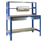 Etabli Simonwork Bt4 Box 1200 Bleu/bois Bleu/bois 1445x1210x760 - Simonrack