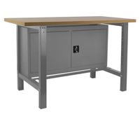 Etabli Simonwork Bt6 Mdf Cabinet 1500 Gris/bois Gris/mdf 865x1500x750 - Simonrack