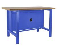Etabli Simonwork Bt6 Mdf Cabinet 1800 Bleu/bois Bleu/mdf 865x1800x750 - Simonrack