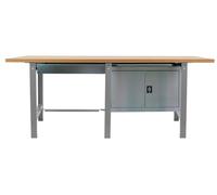 Etabli Simonwork Bt6 Mdf Tandem 1box 1cab 2100 Gris/bois Gris/mdf 865x2100x750 - Simonrack