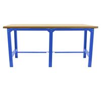 Etabli Simonwork Bt6 Mdf Tandem 2100 Bleu/bois Bleu/mdf 865x2100x750 - Simonrack