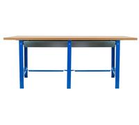Etabli Simonwork Bt6 Mdf Tandem 2box 2100 Bleu/bois Bleu/mdf 865x2100x750 - Simonrack