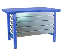 Etabli Simonwork Bt6 Metal 5box 1800x735 Bleu Bleu 830x1800x730 - Simonrack