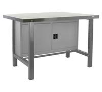 Etabli Simonwork Bt6 Metal Cabinet 1500 Gris Gris 830x1500x730 - Simonrack