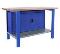 Etabli Simonwork Bt6 Pro Laminate Cabinet 1800 Bleu/hêtre Bleu/hêtre 865x1800x750 - Simonrack