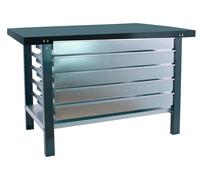 Etabli Simonwork Bt6 Pro Metal 5box 1200 Antracite Antracite 830x1200x730 - Simonrack