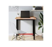 Etabli, Table de Travail avec Trous, Poste de Travail, Etabli de Bricolage Maison, 80x55x81,5 cm Bois Massif de Hêtre 3188903
