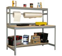 Etabli Table d'Emballage profondeur 750 mm gris