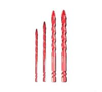 Étagée Serrée 4 Bords en Carbure Étagée Serrée 4 Bords en Carbure | Queue Hexagonale 1/4 Pouce, Foret Multi-Matériaux pour Béton, Brique, pour carrelage, pour granit et Marbre, Conception
