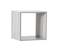 Paris Prix Étagère 1 case Mix – Effet chêne gris – 34,5 x 32 x 34,5 cm – Gris