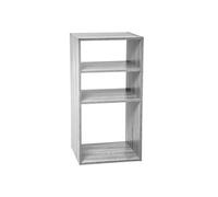 Etagère 2+1 cases Mix gris