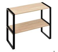 5five - étagère 2 niveaux 40x35cm blackwood