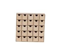 Etagère 25 petits tiroirs 5x25x25cm - Kraft