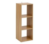Étagère 3 cases mix en bois TASSO - Beige