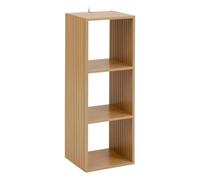 Étagère 3 Cases Mix "Tasso" 102cm Naturel