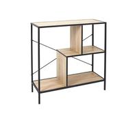 Etagère 3 Niveaux Aspect Bois et Métal Noir - ENDIS -