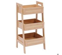 Etagère 3 niveaux bois et cannage CANE - 5five