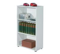 Etagère 3 niveaux bois mélaminé blanc Diana H 110 cm