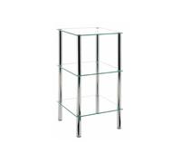 Etagère 3 Niveaux Carrée "Eliot" 77cm Transparent