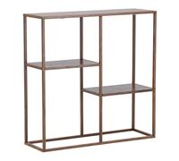 Étagère 3 Niveaux en Métal Staal 81cm Noyer