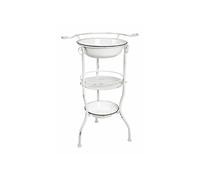 Etagère 3 Niveaux Vintage "Bassines" 85cm Blanc