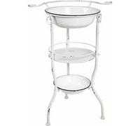 Etagère 3 Niveaux Vintage "Bassines" 85cm Blanc