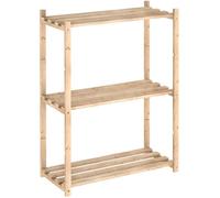 Astigarraga Étagère NC-3-30 – 3 tablettes à lattes, pin massif, 88x65x30 cm – Naturel