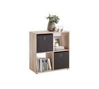 Etagère 4 Cases Design "Gaman" 70cm Chêne