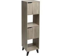 Etagère 4 Cases Mix sur pied - L. 34,5 cm x H. 146,5 cm - Beige