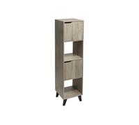 Etagère 4 cases Mix naturel sur pieds - Naturel