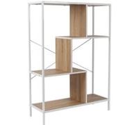 Etagère 4 Niveaux Aspect Bois et Métal Blanc - ENDIS - ALTOBUY Marron G
