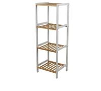 Etagère 4 niveaux en bois - Marron et banc