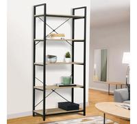 Etagère 5 Niveaux Detroit Design Industriel 170 Cm Noir