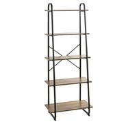Étagère 5 Niveaux "Slovako" 164cm Noir & Chêne