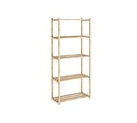 Etagère 5 tablettes à lattes 171x65x30cm nc-5-30
