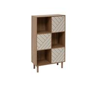 Etagère 6 cases 3 portes Mix'n'Match MDF